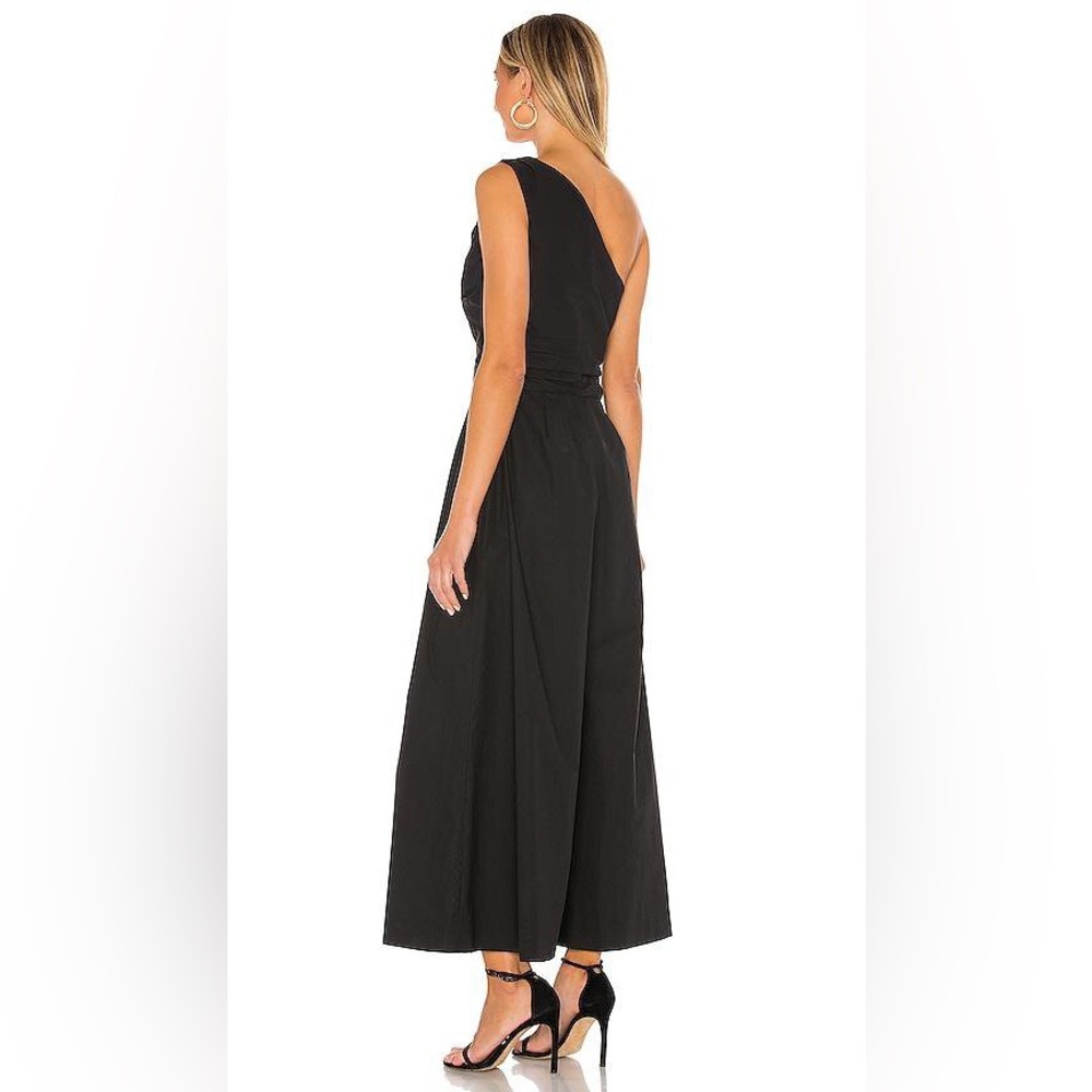A.L.C. Athelia One Shoulder Jumpsuit ALC Black Wide Leg Cutout Cocktail Size 4 - Picture 7 of 13
